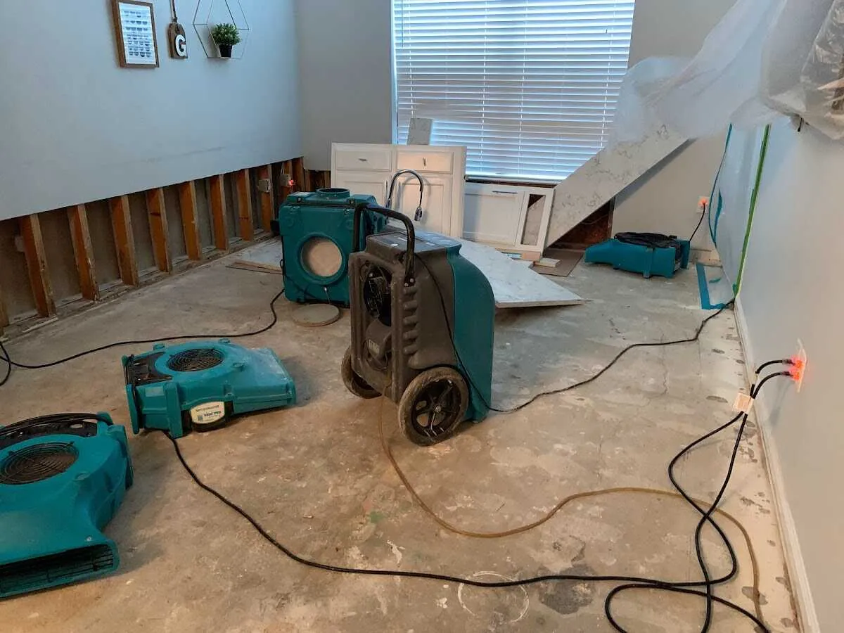 Dehumidifier in flood-cut room for Water Extraction & Removal in Hanover